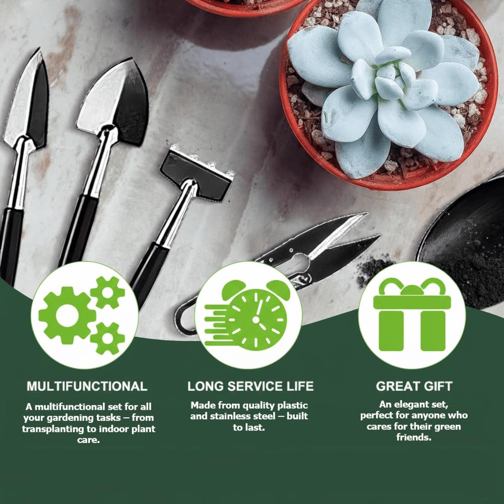 PlantKit – 16-Piece Mini Tool Set for Calm & Clean Plant Care + Bonus